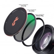 K&f Concept Nano-x Magnetic Cpl Filter With Adapter Ring & Lens Cap (55mm)