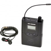 Galaxy Audio As-1200r Wireless Bodypack Receiver With Eb4 Earbuds (n: 518 To 542 Mhz)