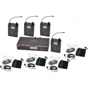 Galaxy Audio As-1200 Band Pack Wireless In-ear Monitor System With 4 Receivers & Eb6 Earbuds (n: 518 To 542 Mhz)