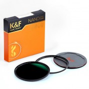 K&f Concept Nano-x Magnetic Filter With Adapter Ring & Lens Cap (58mm, 6-stop)