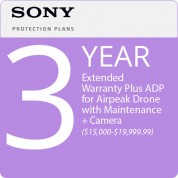 Sony 3-year Protect Plus + Maintenance Extended Warranty With Adp For Airpeak Drones And Camera ($15,000.00-$19,999.99)