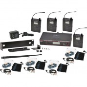 Galaxy Audio As-1200 Band Pack Wireless In-ear Monitor System With 4 Receivers & Eb6 Earbuds (n: 518 To 542 Mhz)