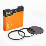 K&f Concept Nano-x Magnetic Black Mist Filter 1/4 With Adapter Ring & Lens Cap (77mm)