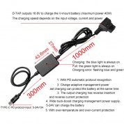 Digitalfoto Solution Limited D-tap To Usb Type-c Pd Quick Charger Cable For Pro Battery