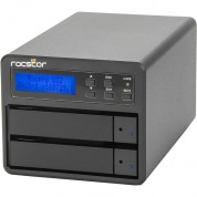 Rocstor Rocpro U33 Desktop 24tb 2-bay Usb Type-c Raid Array (2 X 12tb Hdds)