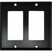 Fsr Ss-dplt2-blk Decora Wall Plate (2-gang, Black)