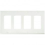 Fsr Ss-dplt4-wht Decora Wall Plate (4-gang, White)