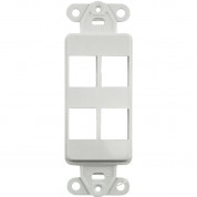 Fsr Ss-port4-wht 4-port Plate (white)