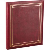 Pioneer Photo Albums Ps-5781 5x7'' And 8x10'' X-pando Pocket Album (burgundy)