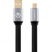 Volkano Speed Series Usb Type-a To Usb Type-c Cable (3', Flat Black)