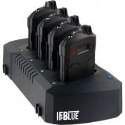 Ifblue Ifbr1c 4-person Bodypack Ifb Receiver Kit With Charging Dock (b1: 537 To 614 Mhz)