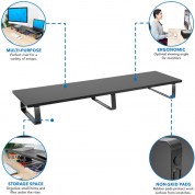 Mount-it! Dual Monitor Desktop Riser Stand