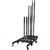 Premier Mounts Bw-base Dual Pole Cart Base With Display Mount