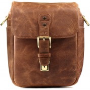 Megagear Leather Camera Messenger Bag (brown)