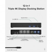 Plugable 12-in-1 Usb Type-c Docking Station