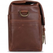 Megagear Leather Camera Bag For Mirrorless, Instant, Dslr Cameras (dark Brown)