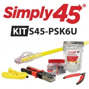 Simply45 S45-psk6u Proseries Pass-through Cat 6/6a Utp Starter Kit