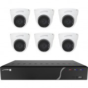 Speco Technologies Zipk8n2 8-channel 8mp Nvr With 2tb Hdd & 6 5mp Night Vision Turret Cameras