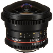 Rokinon 12mm T3.1 Ed As If Ncs Umc Cine Ds Fisheye Lens For Nikon F Mount