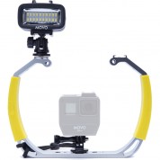 Movo Photo Xl Underwater Diving Rig Bundle With Rechargeable Led Light For Gopro