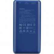 Adata Technology P20000qcd Power Bank (20,000mah, Blue)