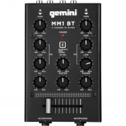 Gemini Mm1bt 2-channel Compact Mixer With Bluetooth