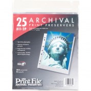 Print File 811-2p Archival Storage Page For 2 Prints (8.5 X 11