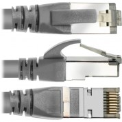 Pearstone Cat 7 Double-shielded Ethernet Patch Cable (7', Gray)