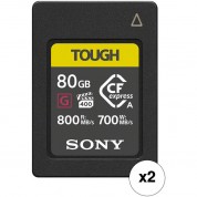 Sony 80gb Cfexpress Type A Tough Memory Card (2-pack)