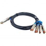 Qnap Qsfp28 100gbe Break Out Four Spf28 25gbe Twinaxial Direct Attach Cable (4.9')