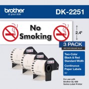 Brother Dk2251 Continuous Length Replacement Labels (white, 2.4