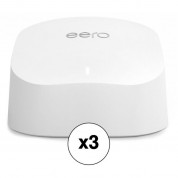 Eero 6 Ax1800 Wi-fi 6 Dual-band Gigabit Mesh System (router Only, White, 3-pack)