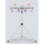 Chauvet Dj Gigbar Move 5-in-1 Lighting System With Moving Heads, Pars, Derbys, Strobe, And Laser Effects (white)