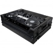 Prox Flight Case For Pioneer Ddj-rev7 Controller With 1 Ru Rackspace And Wheels (all Black)