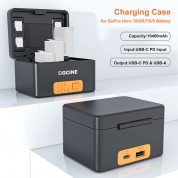 Zgcine Ps-g10 Charging Case For Select Gopro Batteries