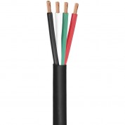 Satmaximum 14 Awg Uv-rated 4-conductor Direct-burial Outdoor Speaker Cable (black, 250')