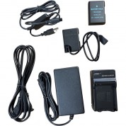 Bescor En-el14 Battery, Charger, Ac Dummy Battery Kit With Usb Type-a Adapter