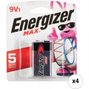 Energizer 9v Alkaline Battery (4-pack)