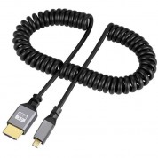 Digitalfoto Solution Limited Coiled Standard Micro-hdmi To Hdmi Cable (1.6 To 7.9')