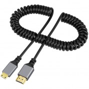 Digitalfoto Solution Limited Coiled Standard Mini-hdmi To Hdmi Cable (1.6 To 7.9')