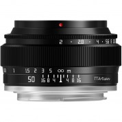 Ttartisan 50mm F/2 Lens For Fujifilm X (black)