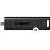 Kingston 256gb Datatraveler Max Usb 3.2 Gen 2 Type-c Flash Drive (2-pack)