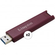 Kingston 1tb Datatraveler Max Usb 3.2 Gen 2 Type-a Flash Drive (2-pack)