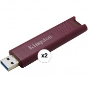 Kingston 256gb Datatraveler Max Usb 3.2 Gen 2 Type-a Flash Drive (2-pack)