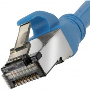 Pearstone Cat 7 Double-shielded Ethernet Patch Cable (75', Blue)