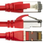 Pearstone Cat 7 Double-shielded Ethernet Patch Cable (100', Red)