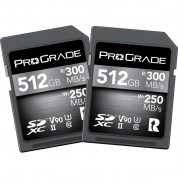 Prograde Digital 512gb Uhs-ii Sdxc Memory Card (2-pack)