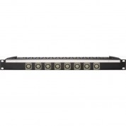 My Custom Shop 8-port 4k/8k 12g-sdi Feed-through Bnc Patch Panel With Rear Lacing Bar (1 Ru)