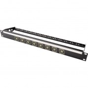 My Custom Shop 8-port 4k/8k 12g-sdi Feed-through Bnc Patch Panel With Rear Lacing Bar (1 Ru)