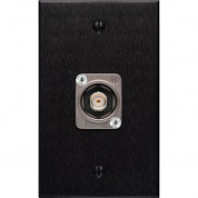 My Custom Shop Recessed 12g-sdi Bnc Female Wall Plate (black Anodized Aluminum)